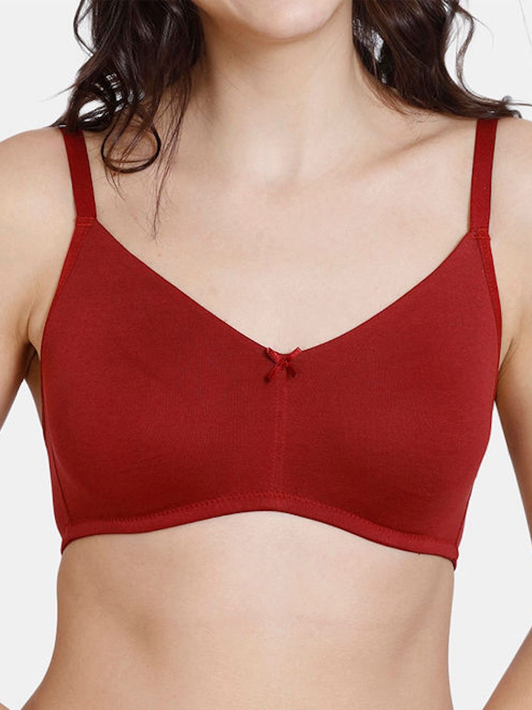 

DressBerry Medium Coverage Non Padded Bra, Maroon