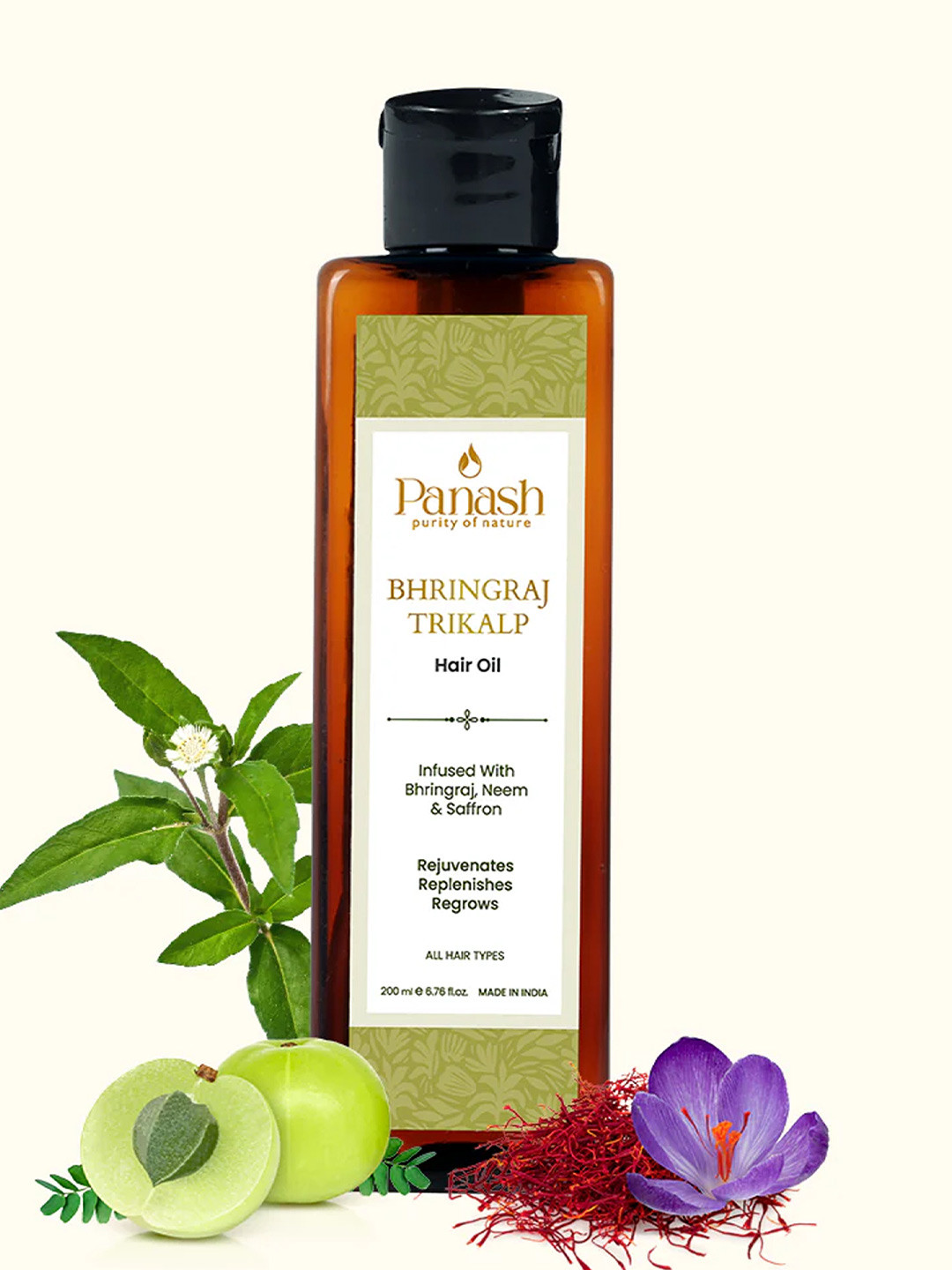 

PANASH Bhringraj Trikalp Hair Oil-200ml, Nude