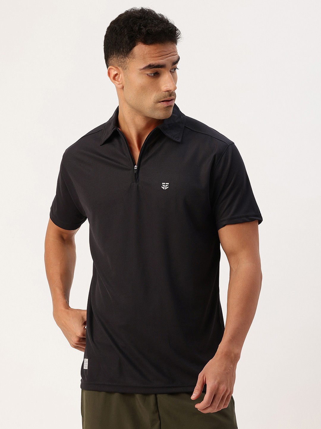 

Sports52 wear Polo Collar Dri-FIT T-shirt, Black