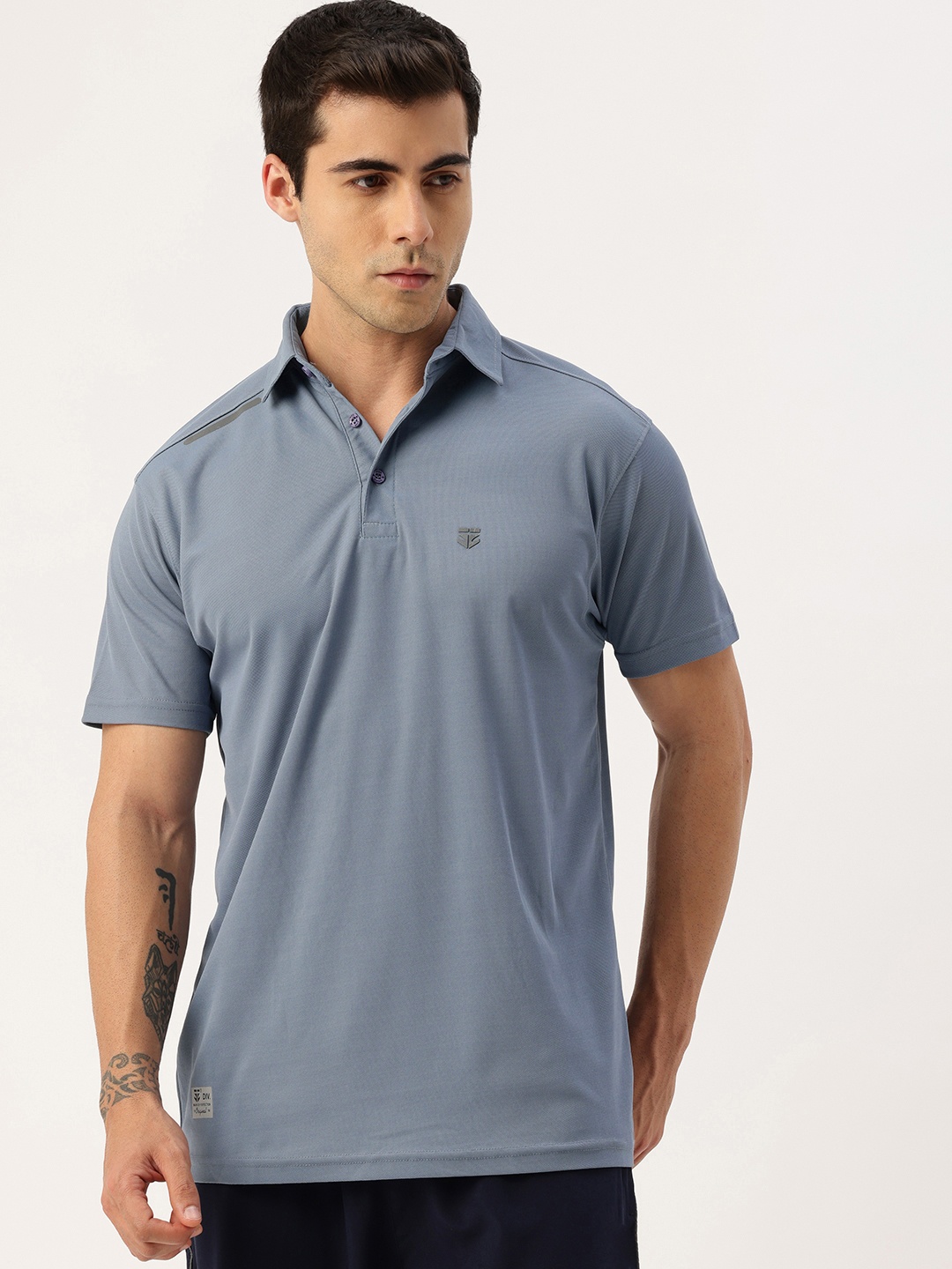 

Sports52 wear Polo Collar Dri-FIT Running T-shirt, Blue
