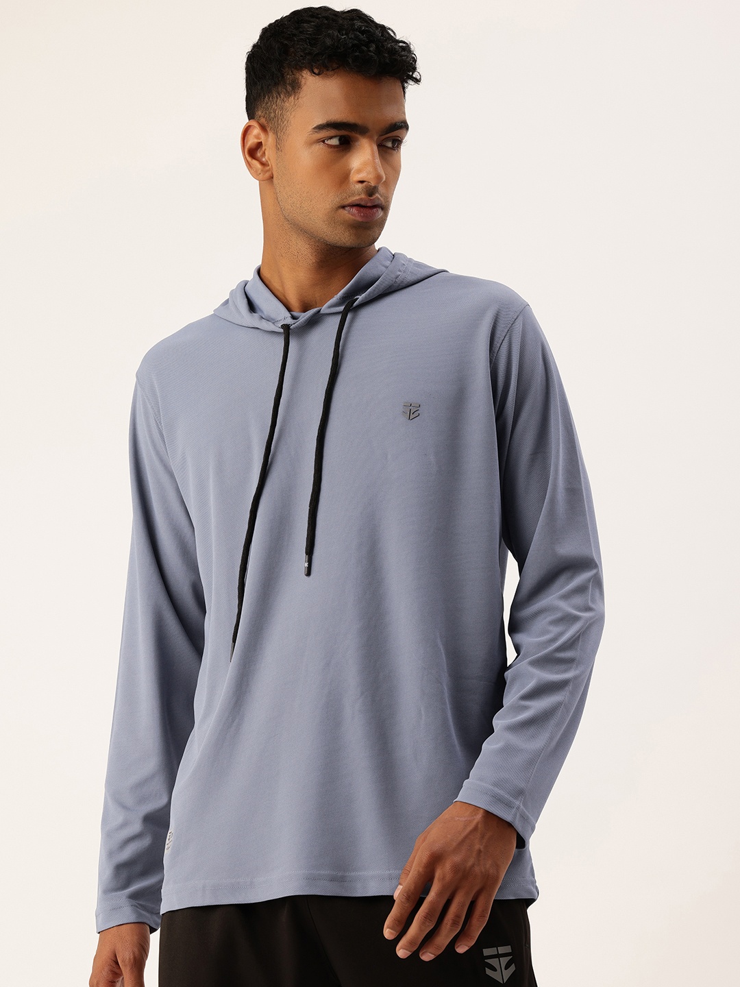 

Sports52 wear Hooded Dri-FIT Running T-shirt, Blue