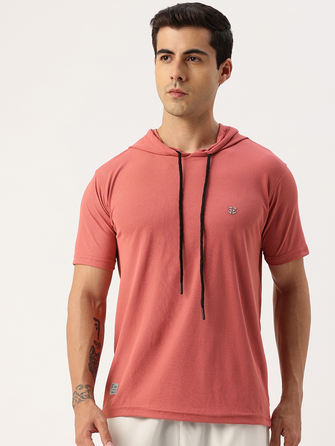 

Sports52 wear Hooded Dri-FIT Running T-shirt, Pink