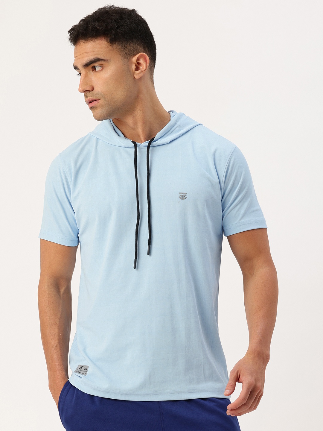 

Sports52 wear Hooded Dri-Fit Sports T-shirt, Blue