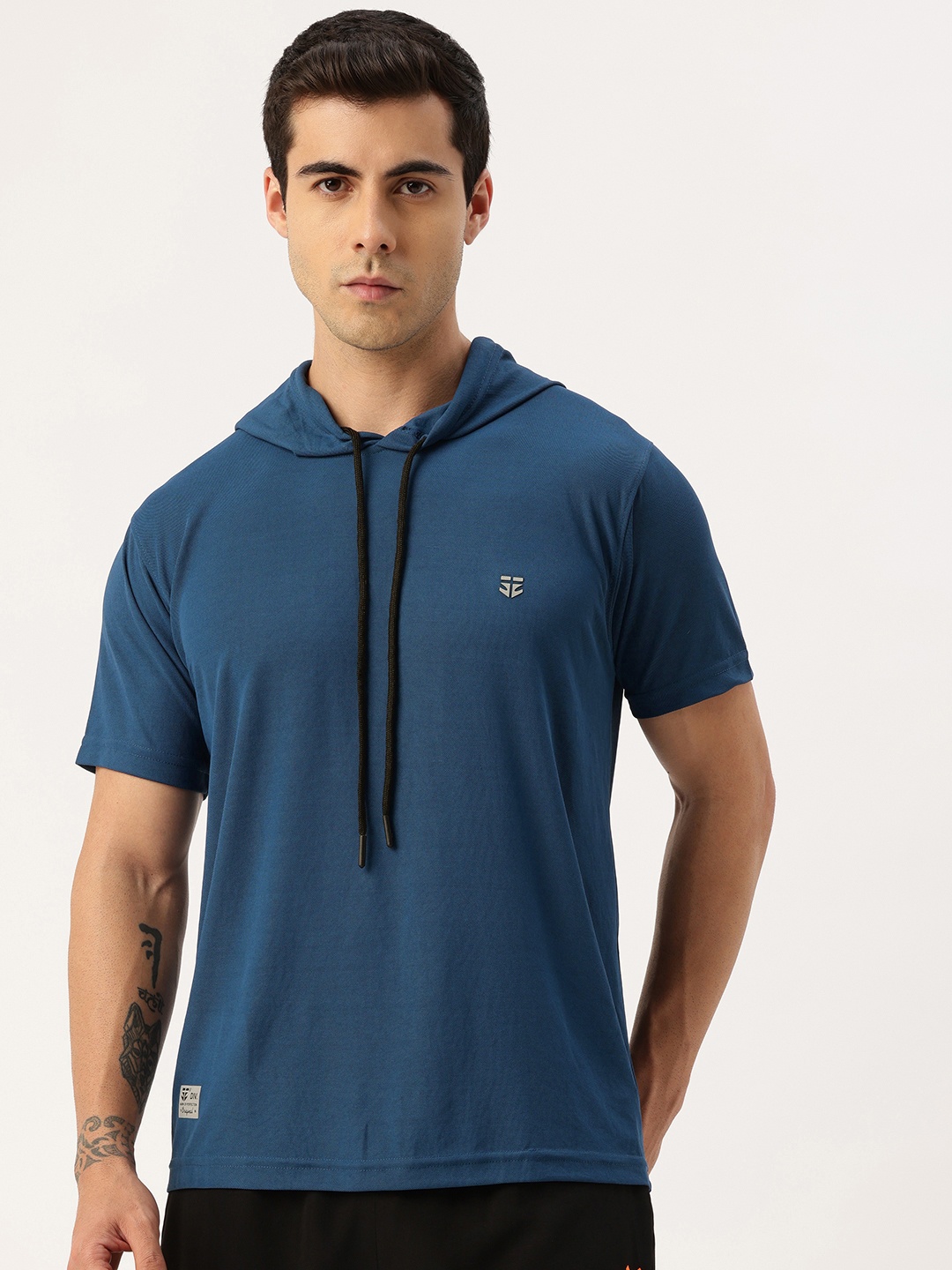 

Sports52 wear Hooded Dri-Fit Sports T-shirt, Blue