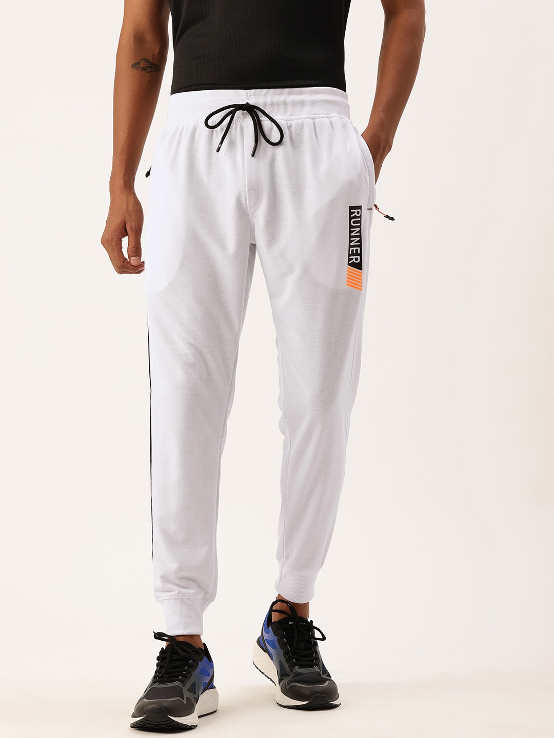 

Sports52 wear Men Comfort Fit Training or Gym Joggers, White