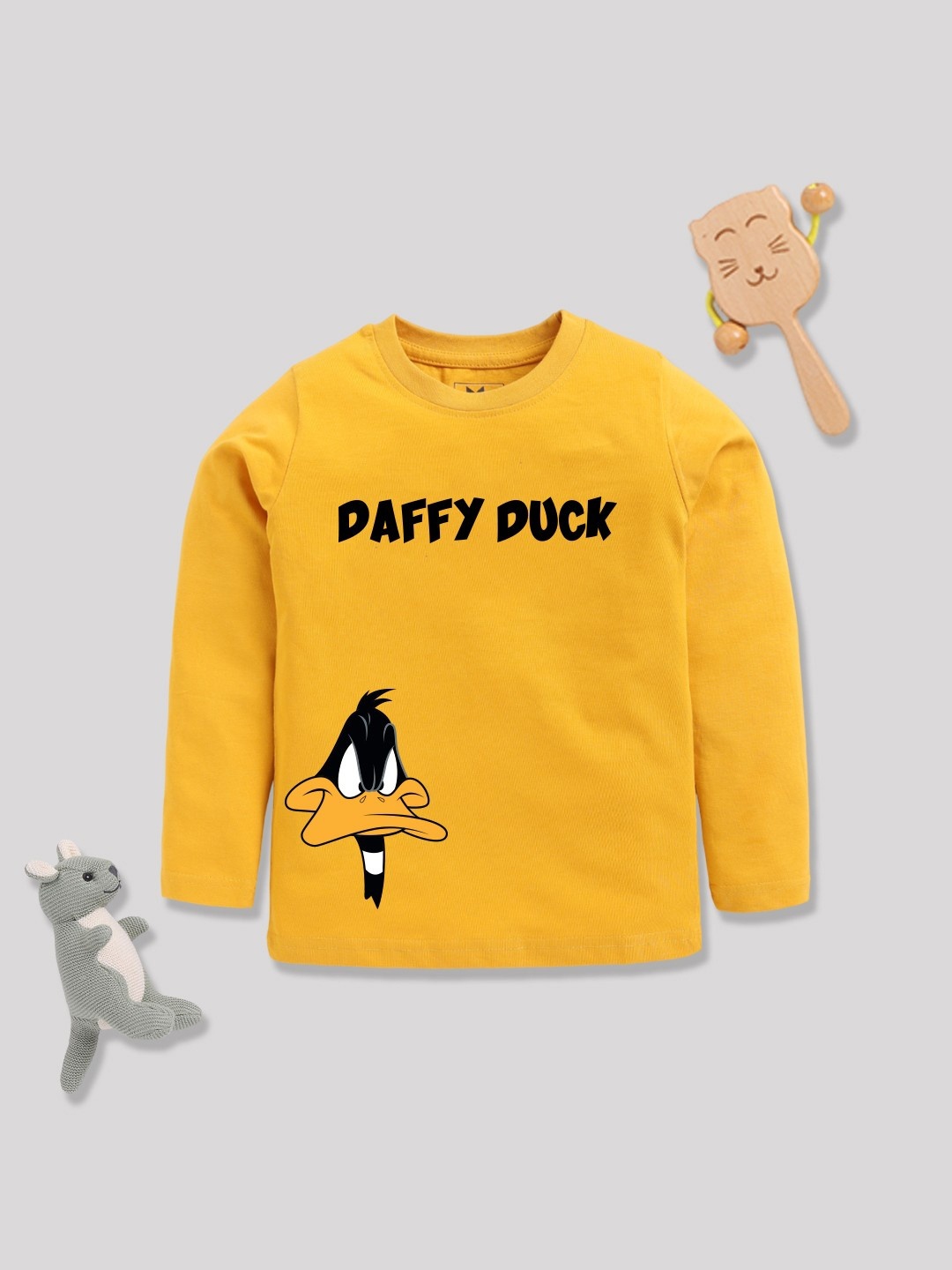 

YK X Minute Mirth Boys Looney Tunes Printed T-shirt, Yellow