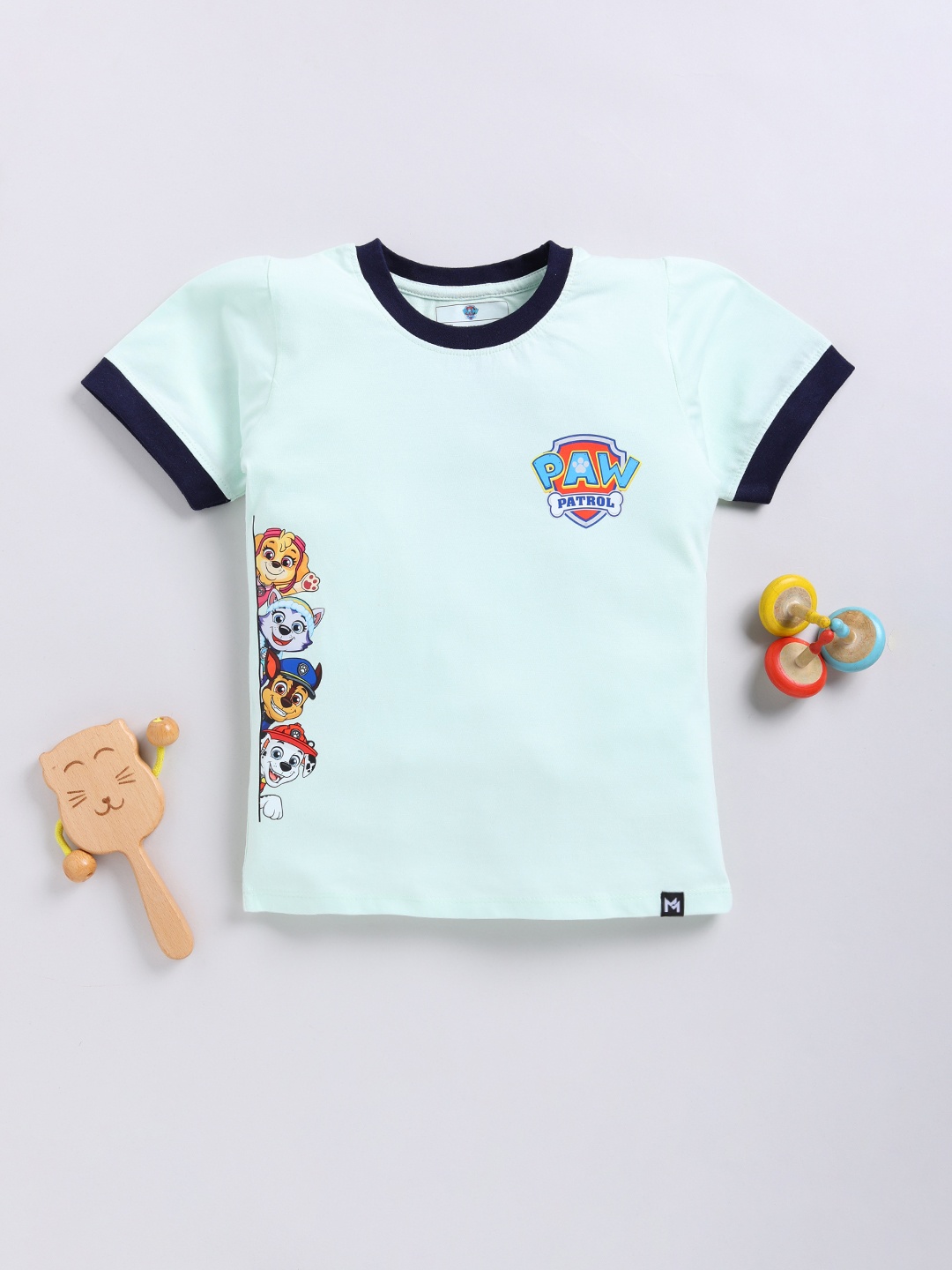 

YK X Minute Mirth Boys Paw Patrol Printed T-shirt, Blue