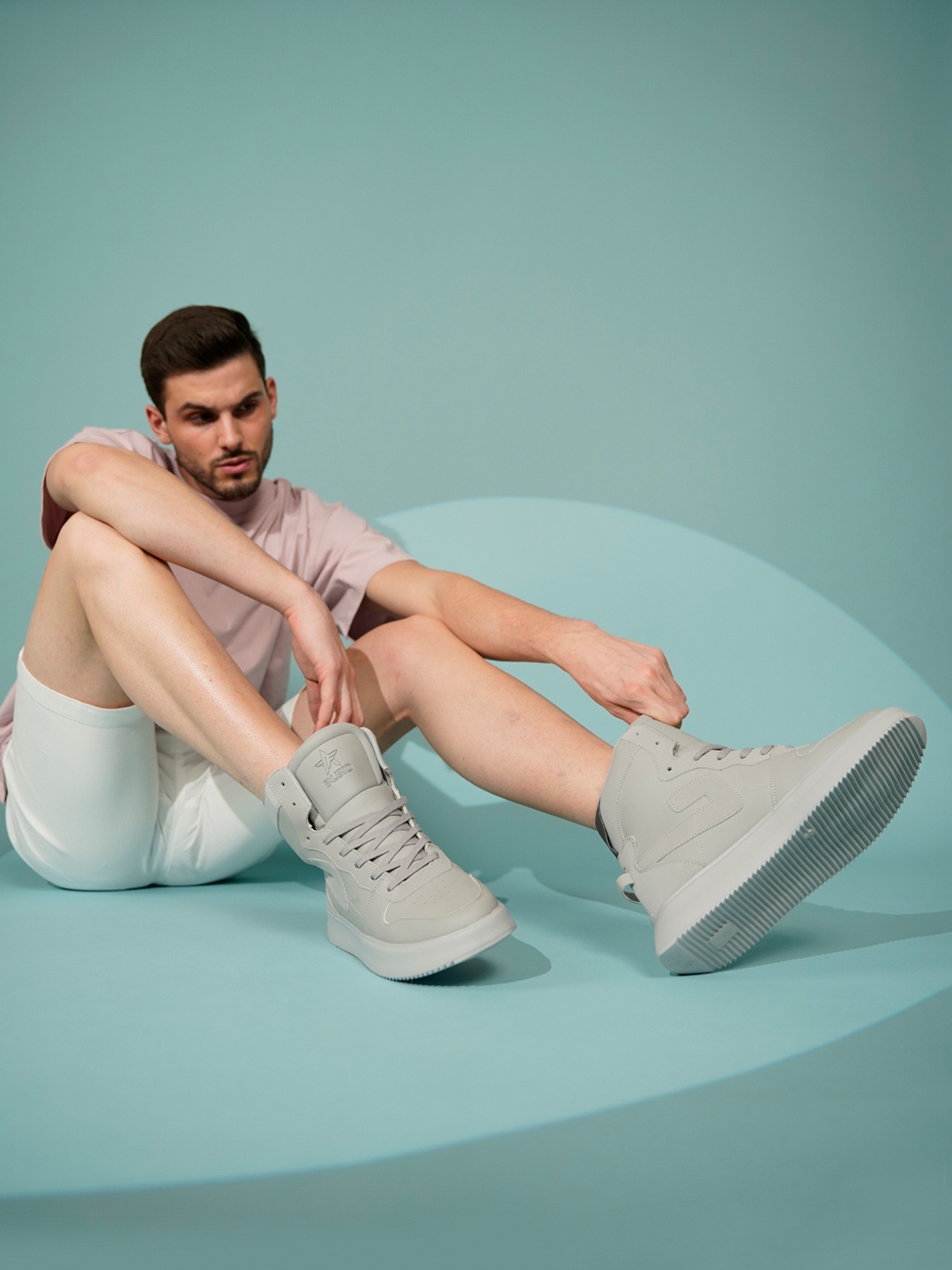 

FAUSTO Men High-Top Fashion, Grey