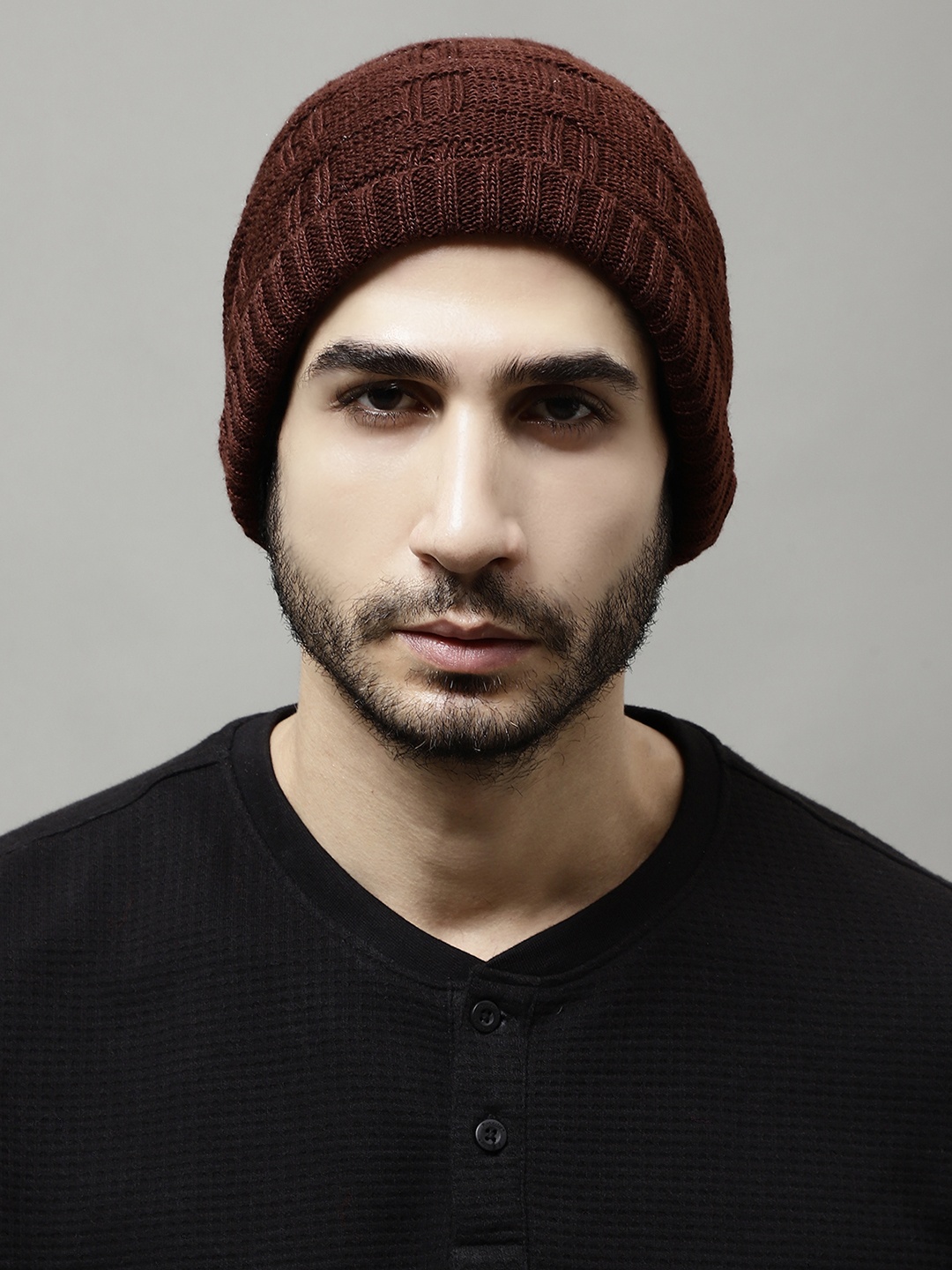 

WEAVERS VILLA Men Beanie, Brown