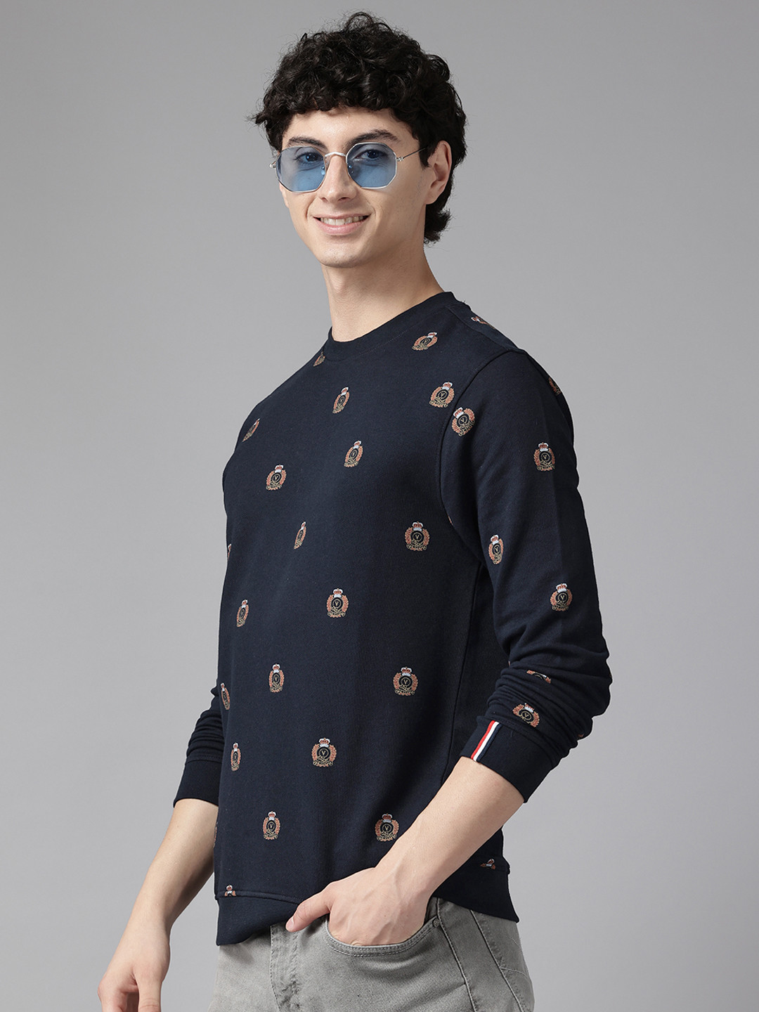 

Van Heusen Sport Printed Sweatshirt, Navy blue
