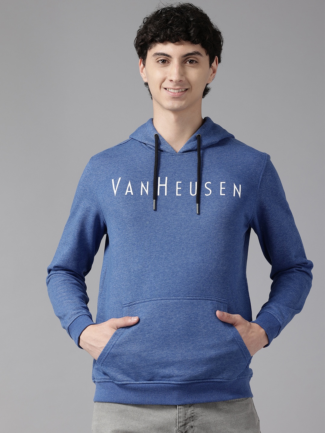 

Van Heusen Sport Printed Hooded Sweatshirt, Blue