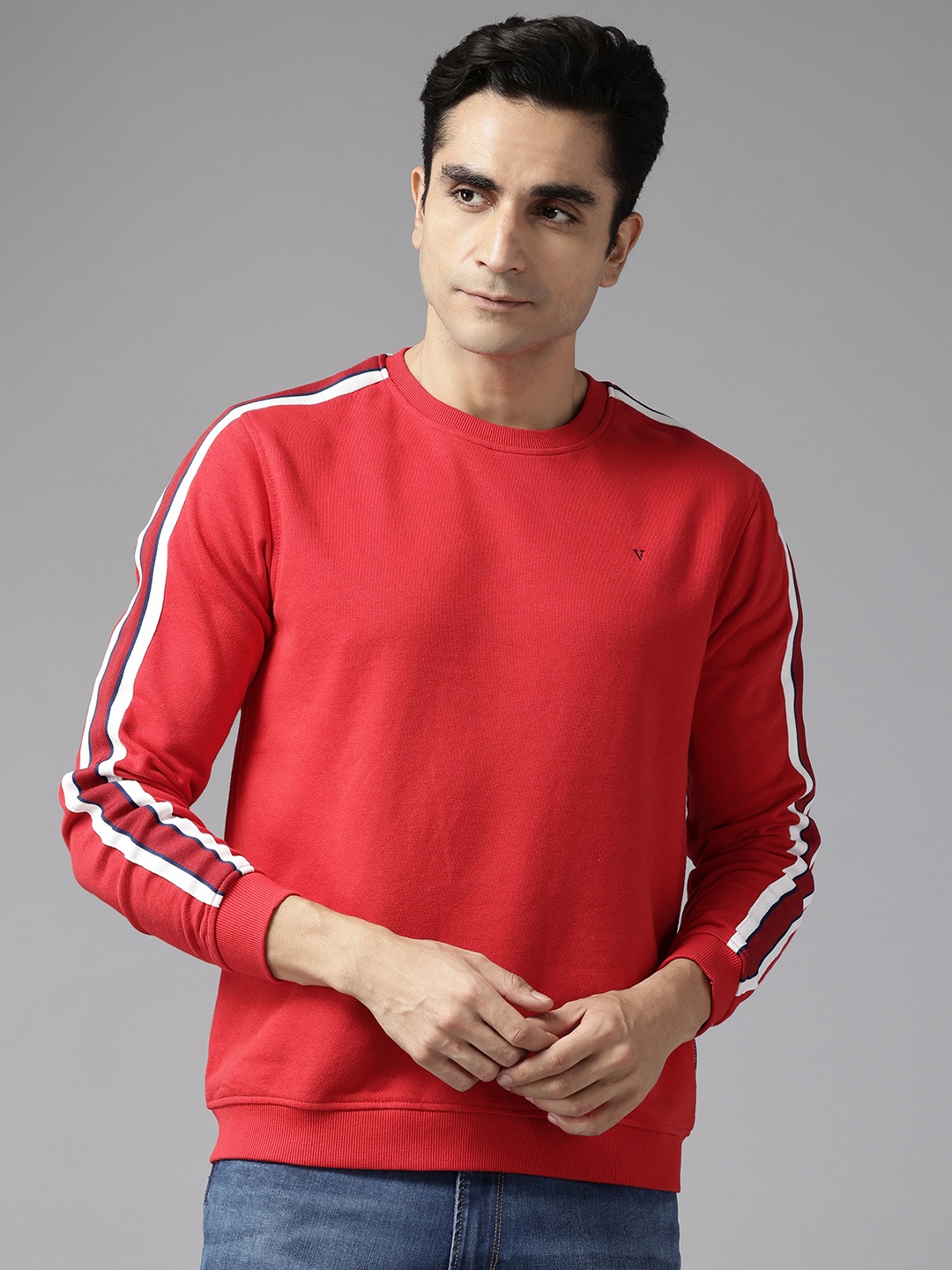

Van Heusen Sport Side Striped Pullover Sweatshirt, Red