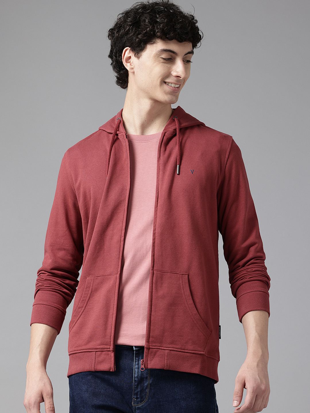 

Van Heusen Sport Men Hooded Sweatshirt, Burgundy