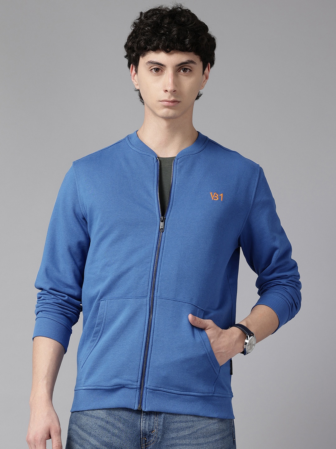 

Van Heusen Sport Open-Front Sweatshirt, Blue