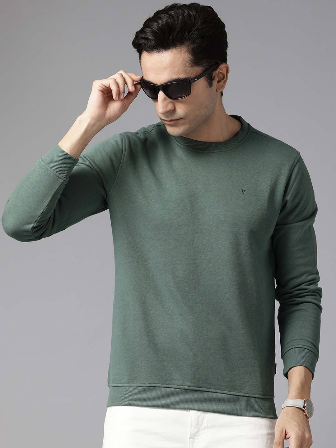 

Van Heusen Sport Round Neck Sweatshirt, Olive