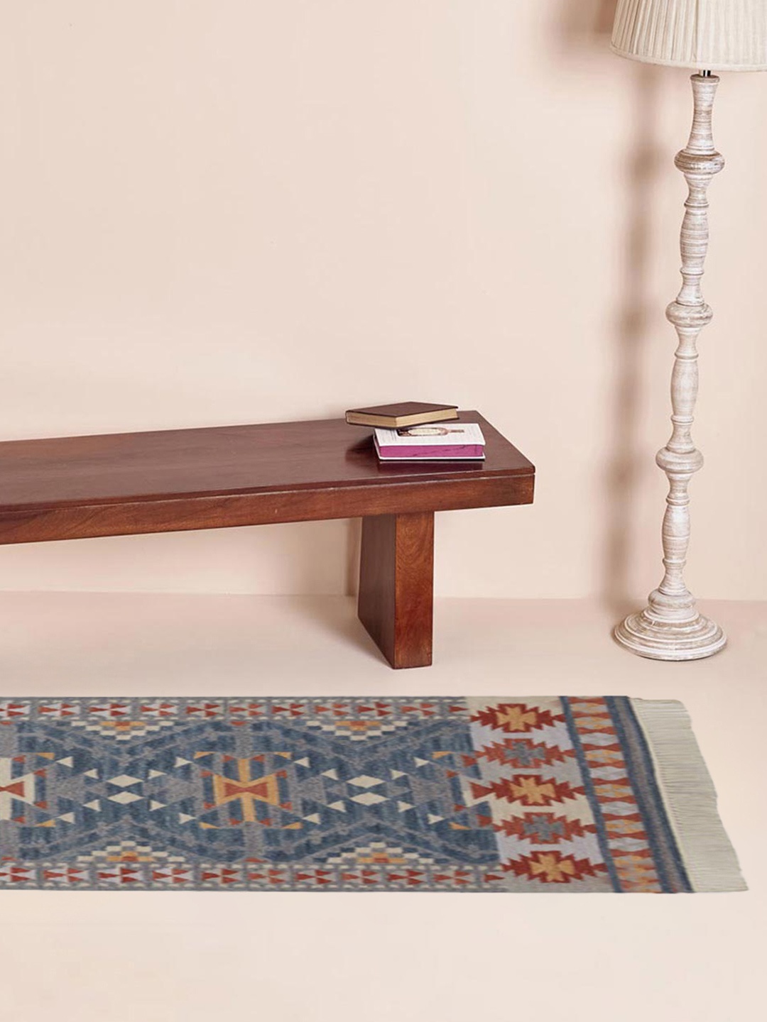 

Fabindia Grey & Red Textured Table Runners