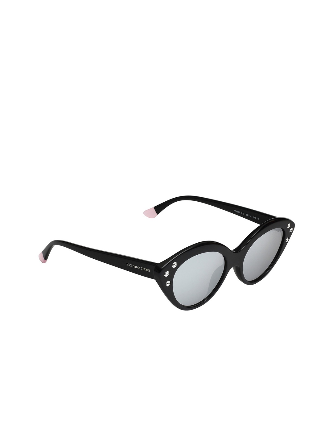 

Victoria's Secret Women Cateye Sunglasses with UV Protected Lens VS0009/S 01C 54, Silver