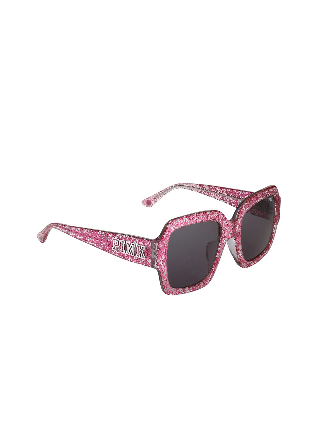 

Victoria's Secret Women Square Sunglasses with UV Protected Lens PK0010/F/S 83A 54, Black