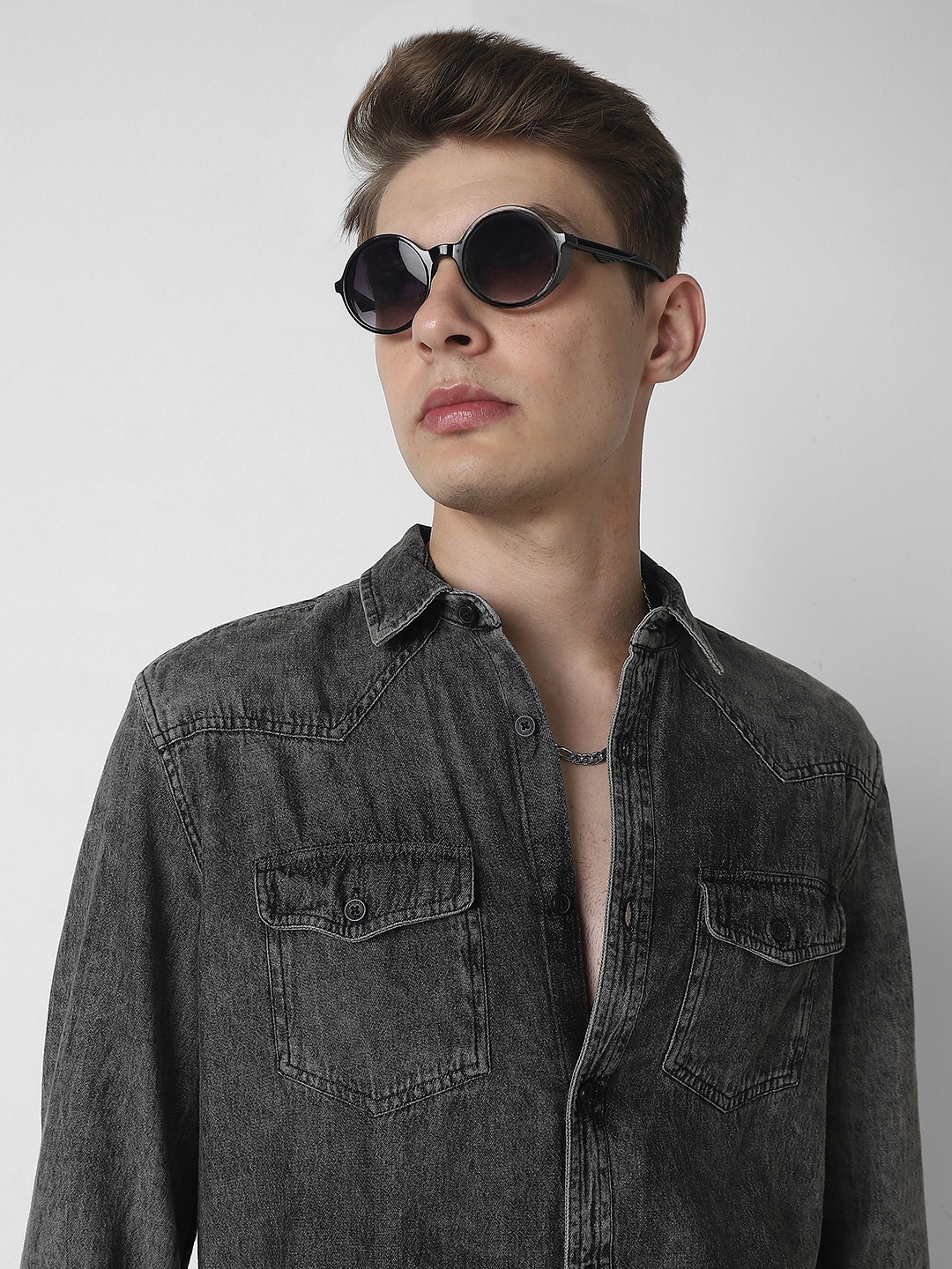 

VASTRADO Men Classic Opaque Casual Shirt, Black