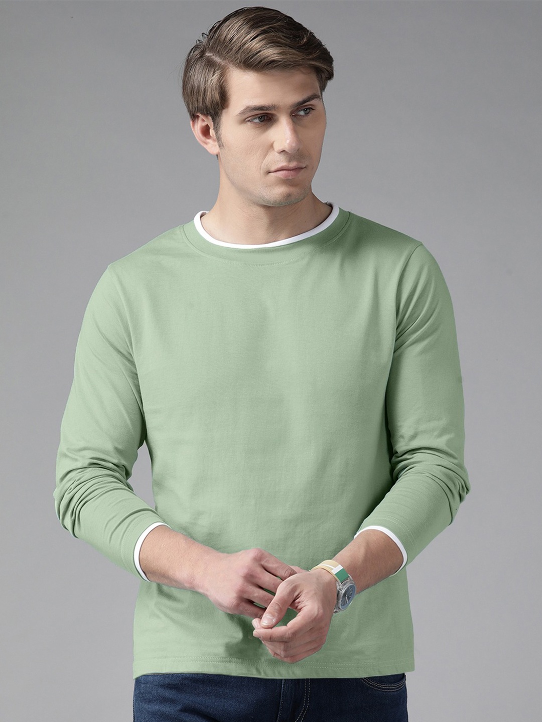 

The Dry State Men Raw Edge T-shirt, Blue