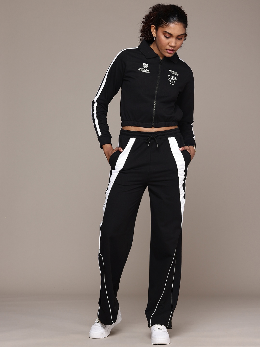 

The Roadster Life Co. Shirt Collar Jacket & Trouser, Black