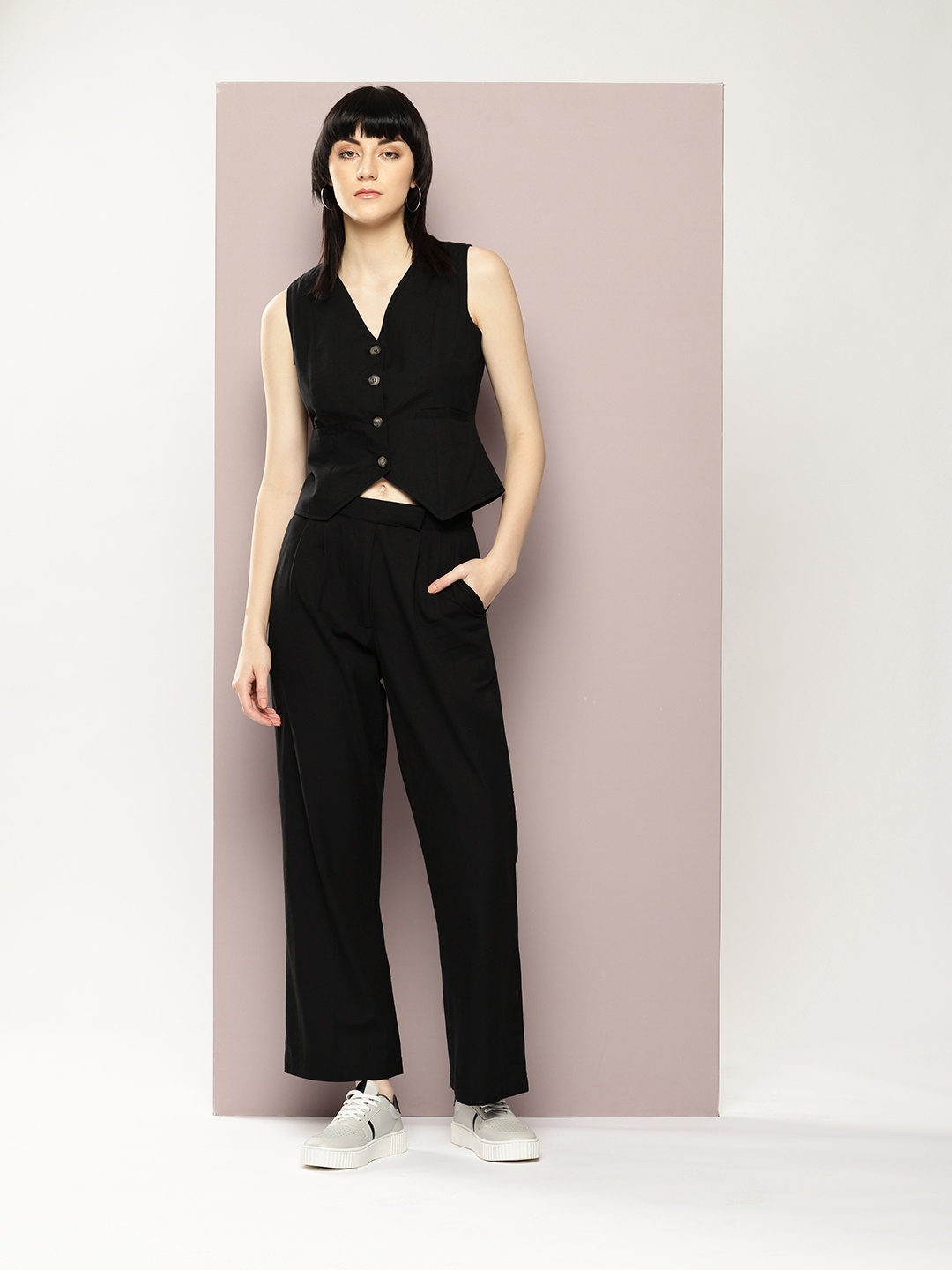 

DILLINGER Pure Cotton Waistcoat With Trousers, Black