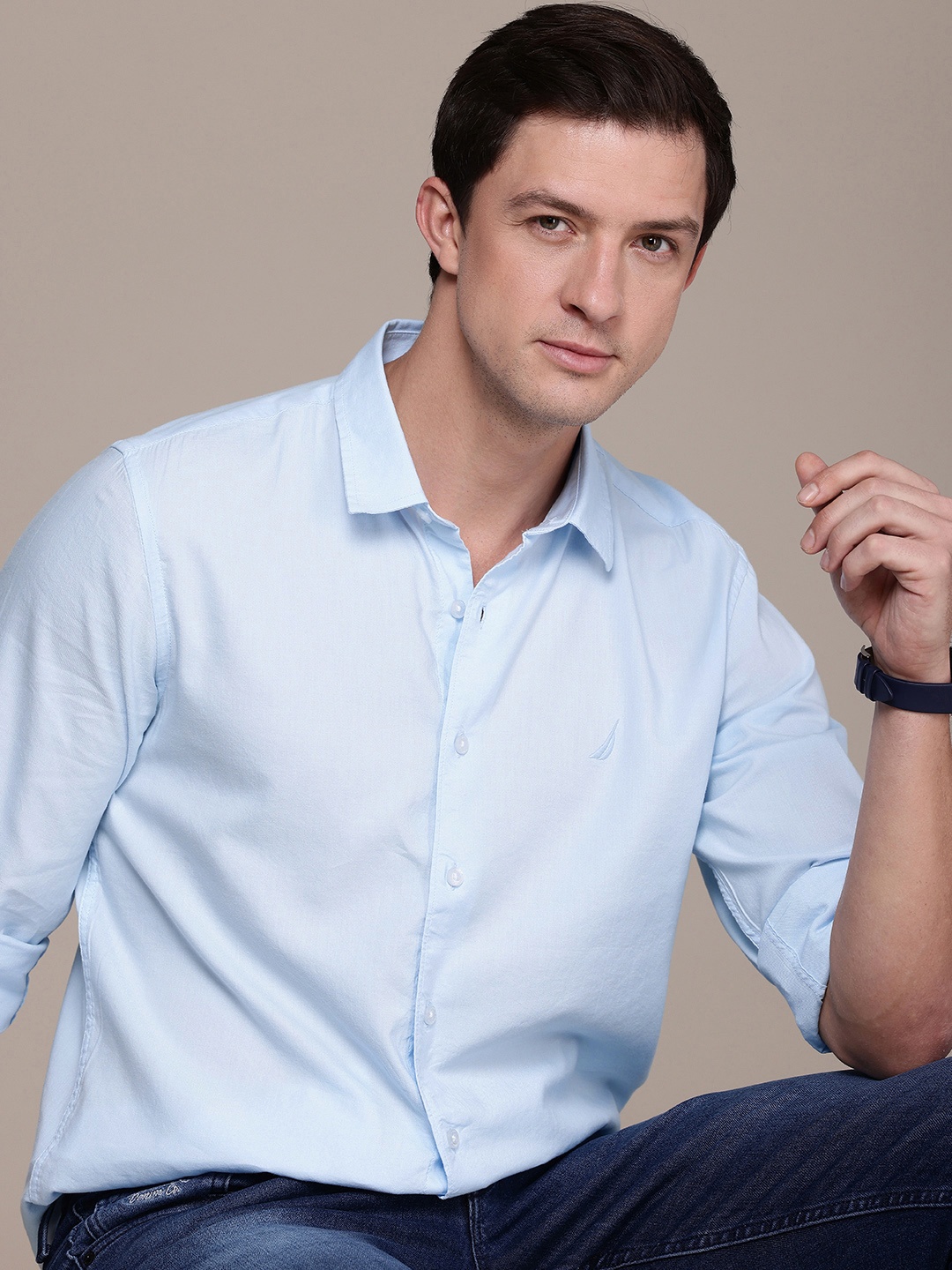 

Nautica Slim Fit Casual Shirt, Blue