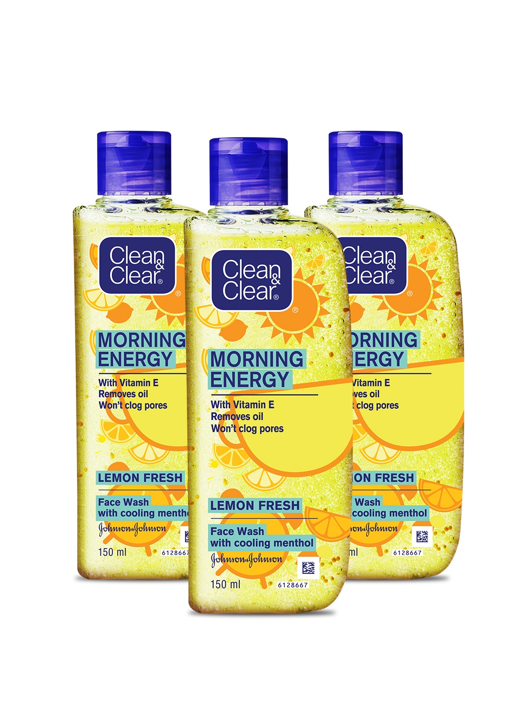 

Clean&Clear Morning Energy Lemon Fresh B2G1 Face Wash Combo - 150ml each, Yellow