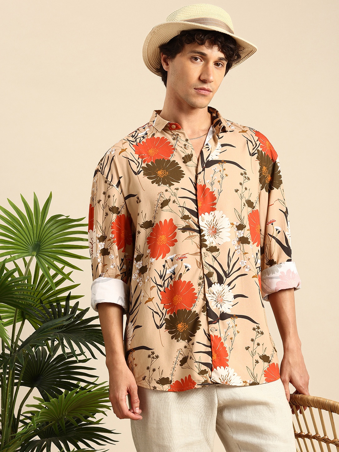 

Mast & Harbour Floral Printed Relaxed Fit Casual Shirt, Multi