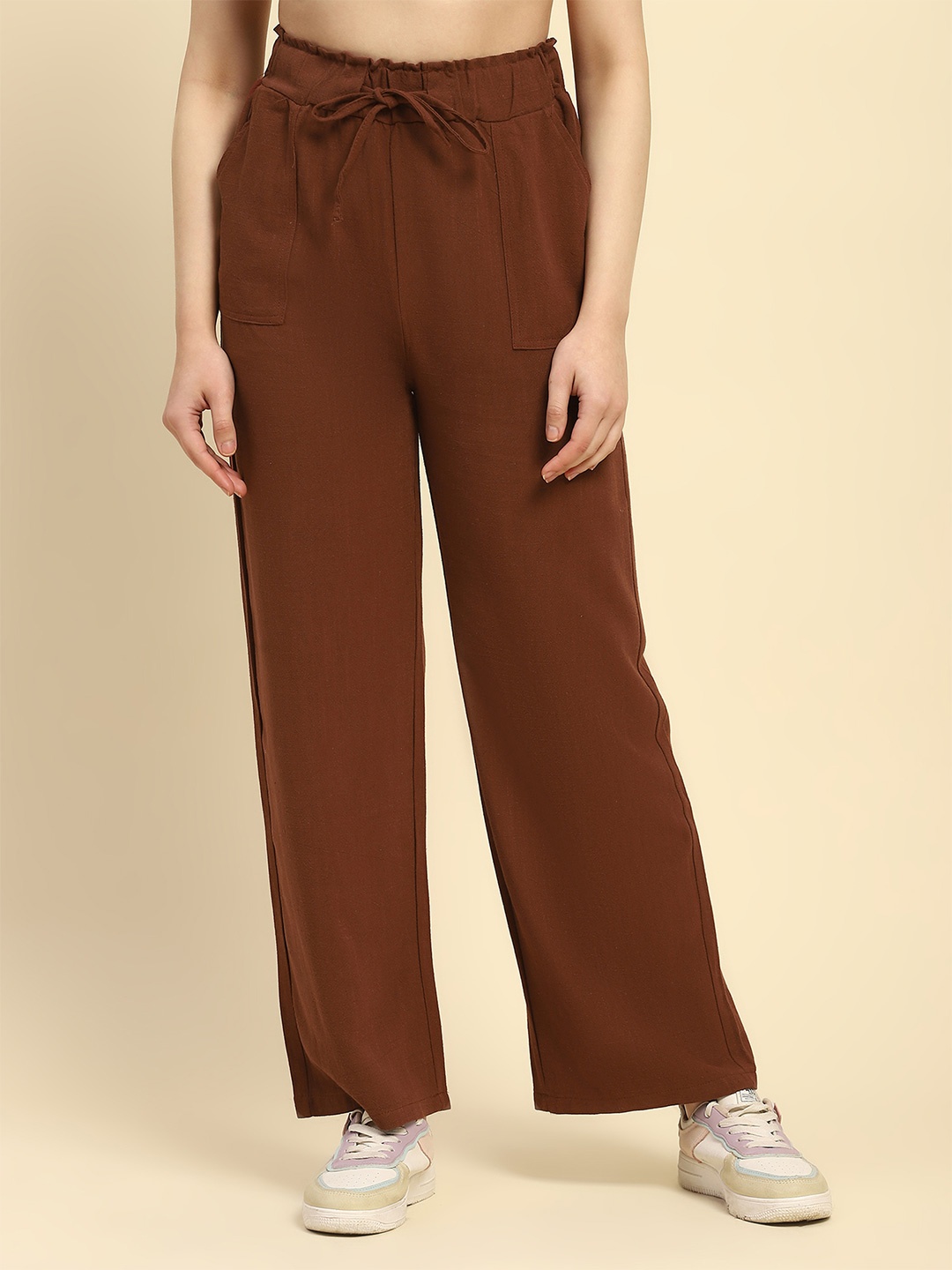 

Global Republic Relaxed Fit Cotton Trouser, Brown