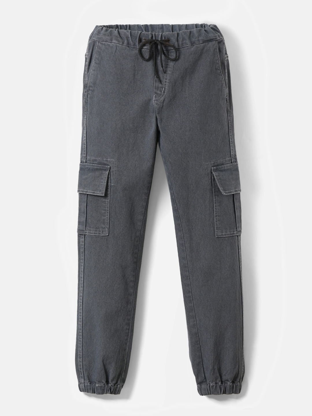 

Urbano Juniors Boys Jogger Slash Knee Stretchable Jeans, Grey