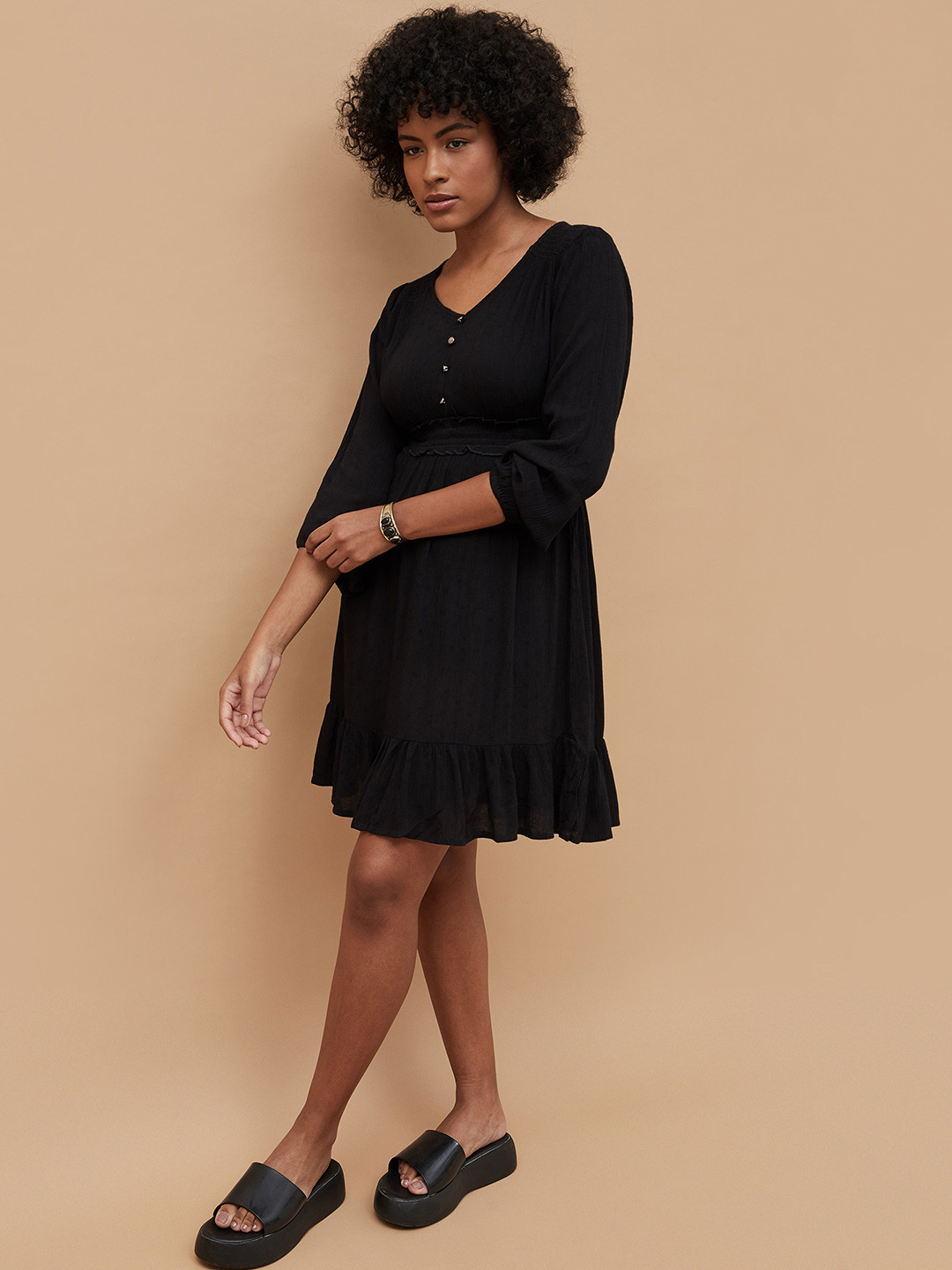 

Fame Forever by Lifestyle A-Line Dress, Black