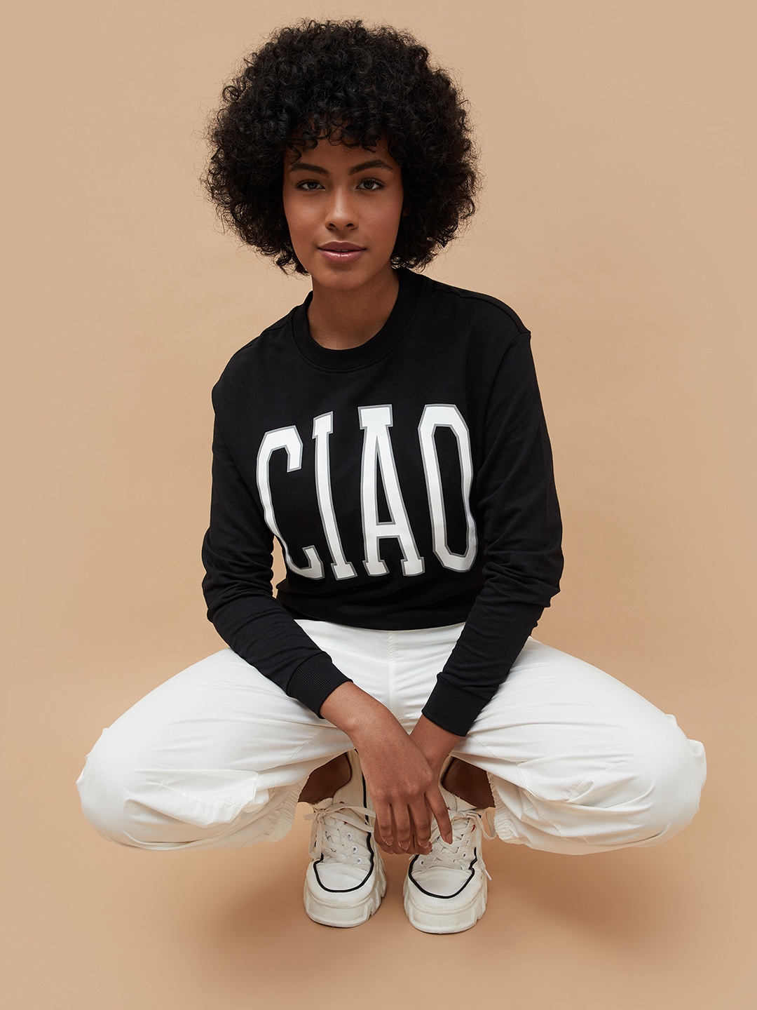 

Fame Forever by Lifestyle Women Printed Sweatshirt, Black