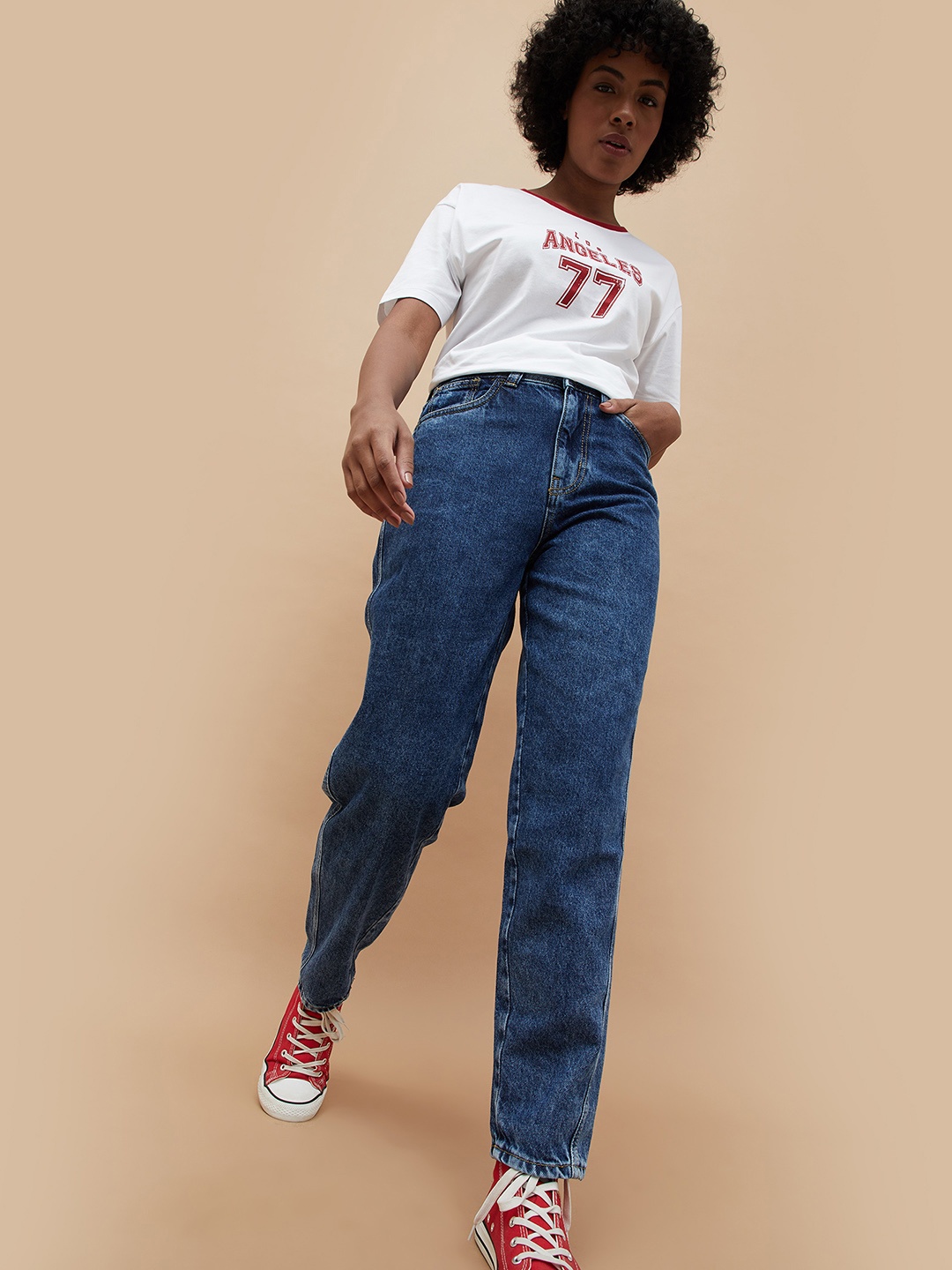 

Fame Forever by Lifestyle Women Straight Fit Jeans, Blue