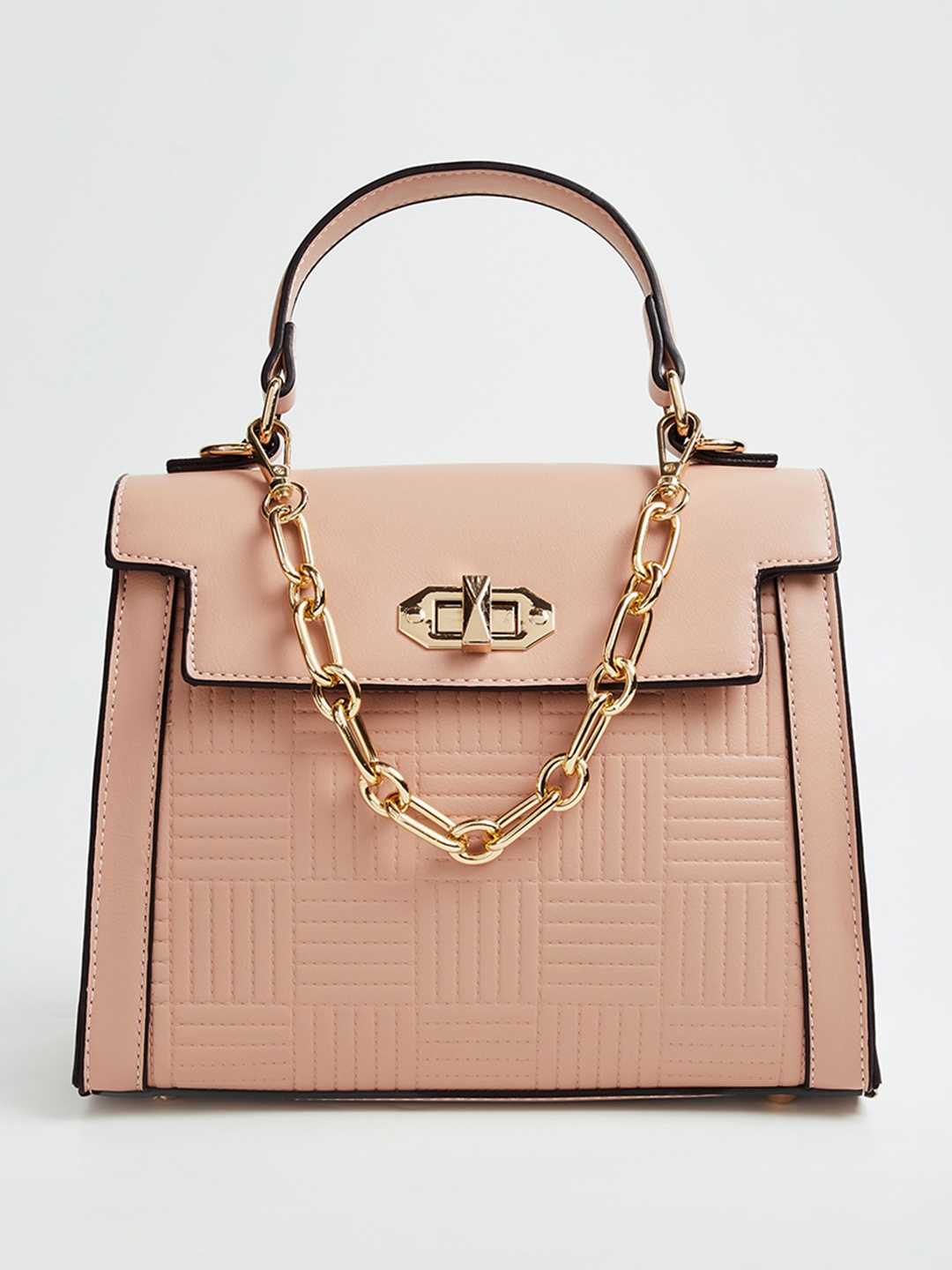 

CODE by Lifestyle Animal Textured PU Structured Handheld Bag, Pink