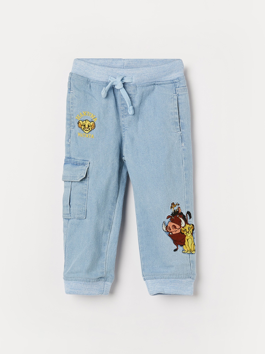 

Juniors by Lifestyle Boys Disney Lion King Jogger Low Distress Jeans, Blue