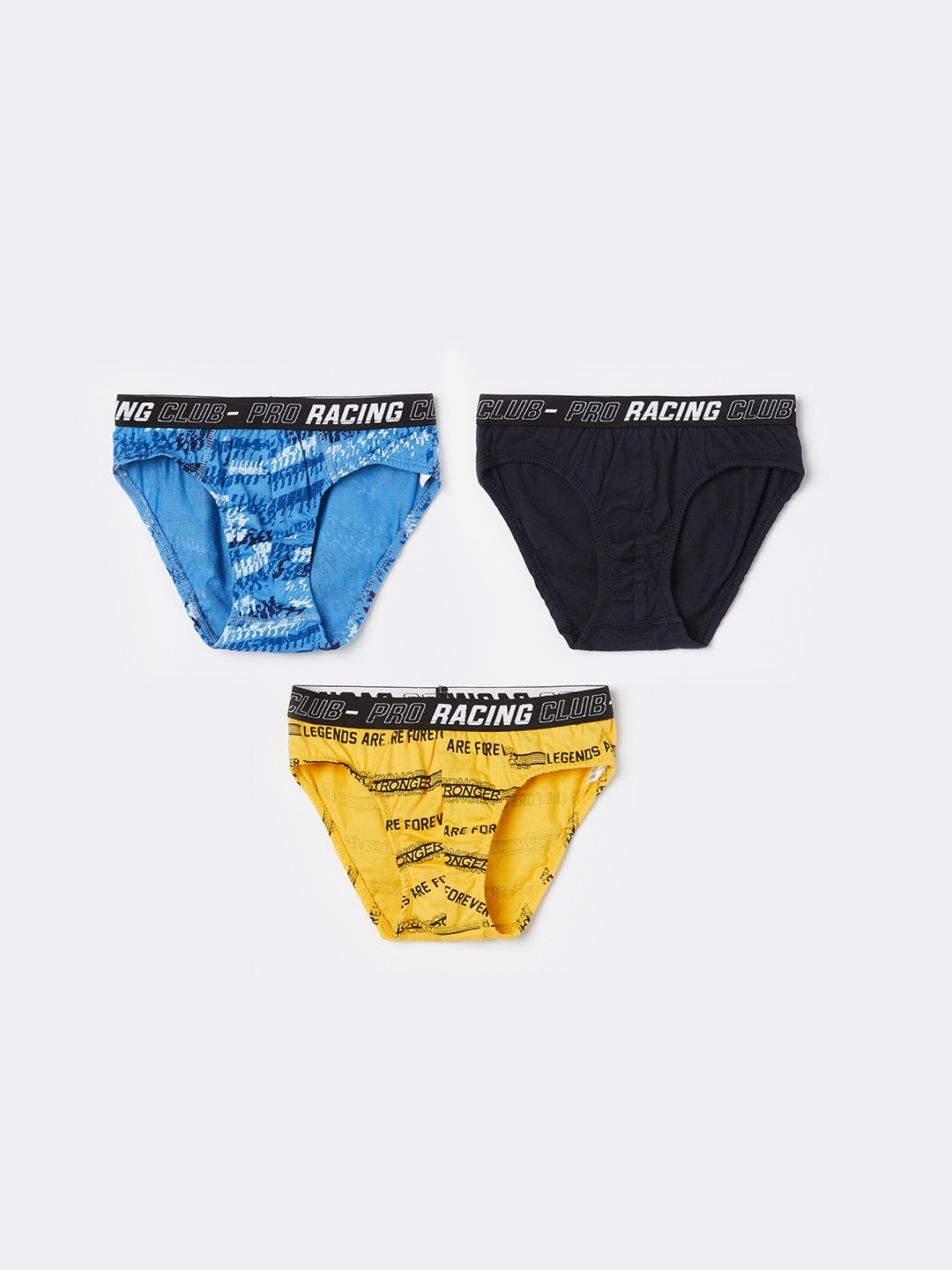 

Fame Forever by Lifestyle Boys Pack 3 Mid- Rise Printed Cotton Briefs 1000014039888-MULTI, Blue