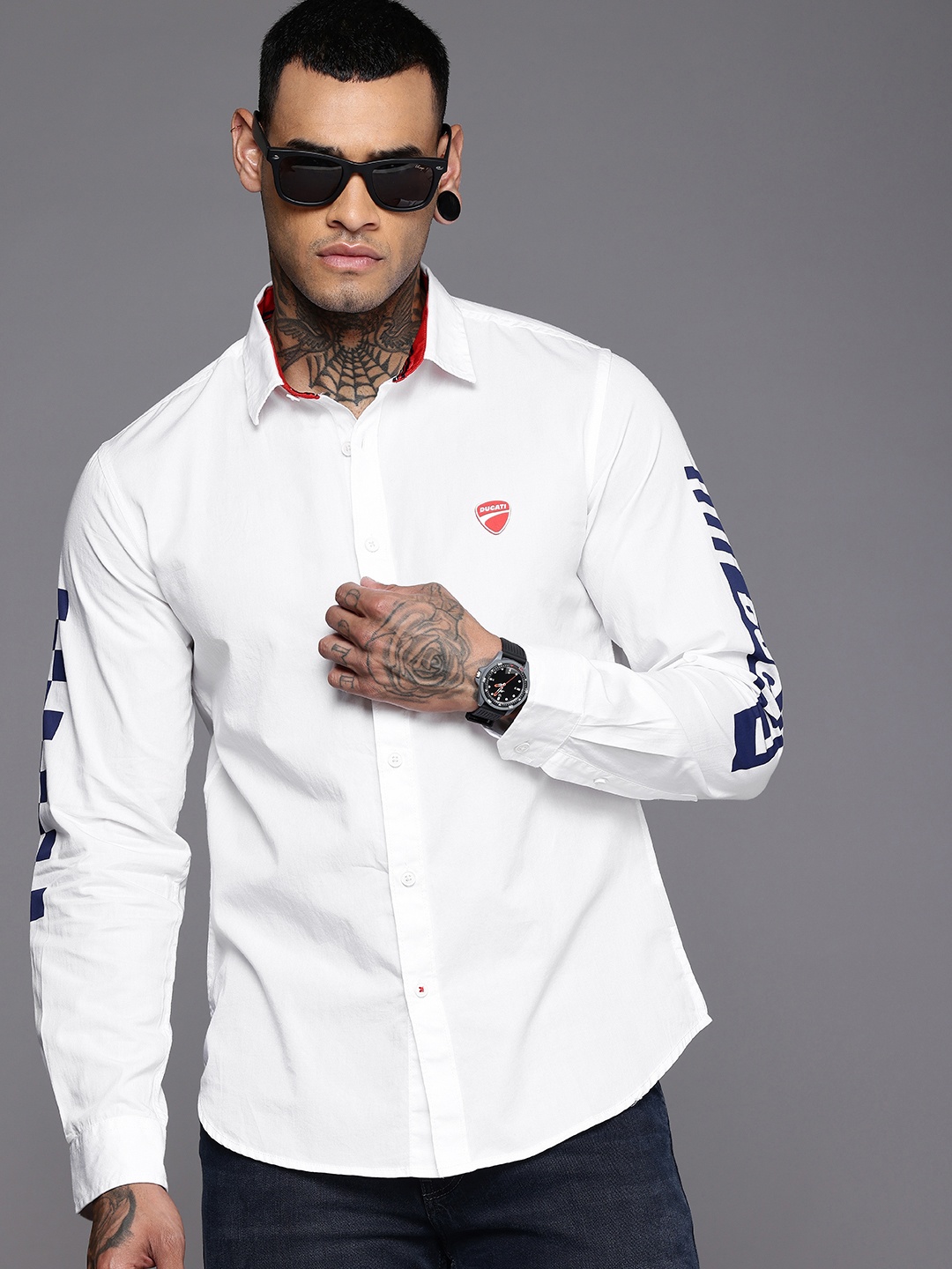 

Ducati Pure Cotton Casual Shirt, White