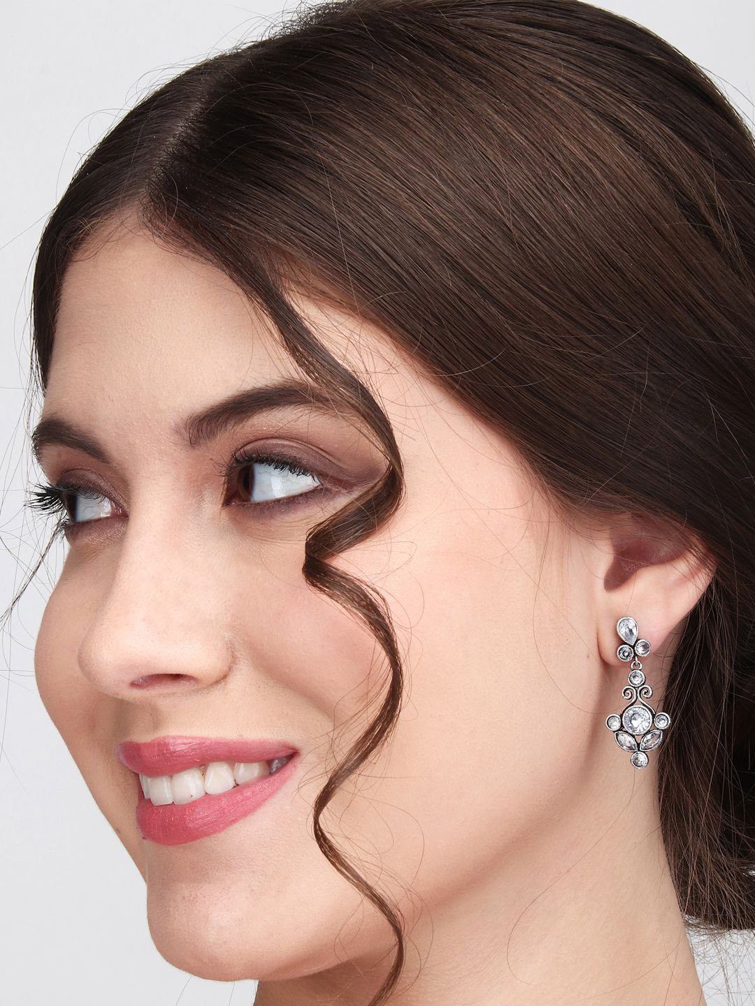 

Anvik Contemporary Drop Earrings, Silver