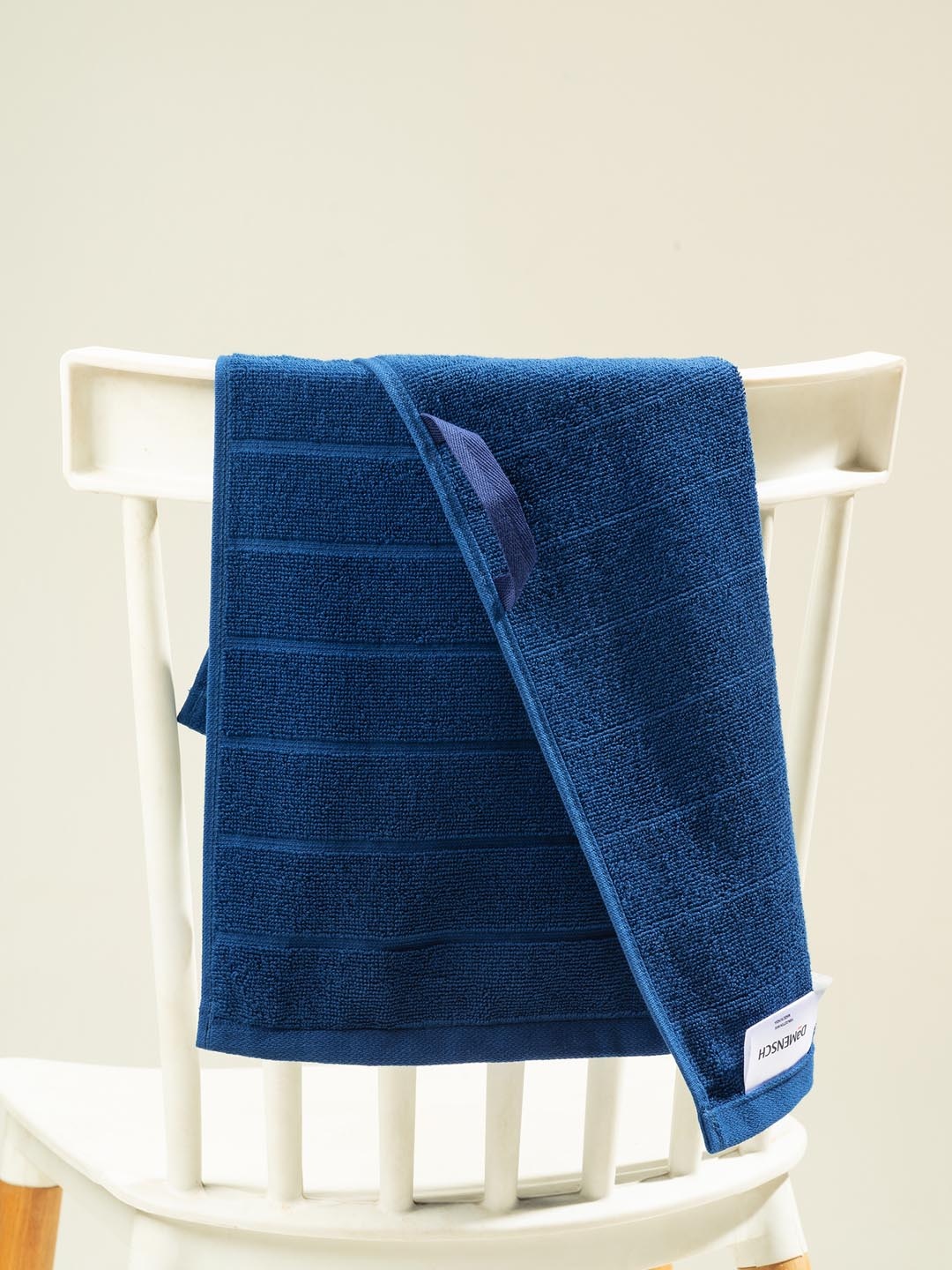 

DAMENSCH Premium Cotton Soft Sheared Terry Better-Basic Hand Towel, Blue