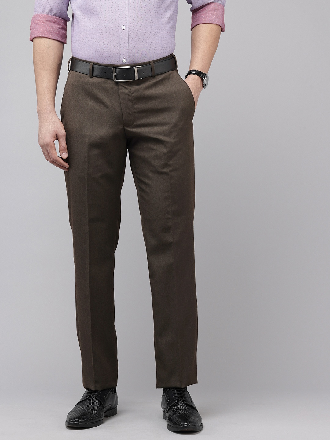 

Park Avenue Men Formal Trousers, Brown