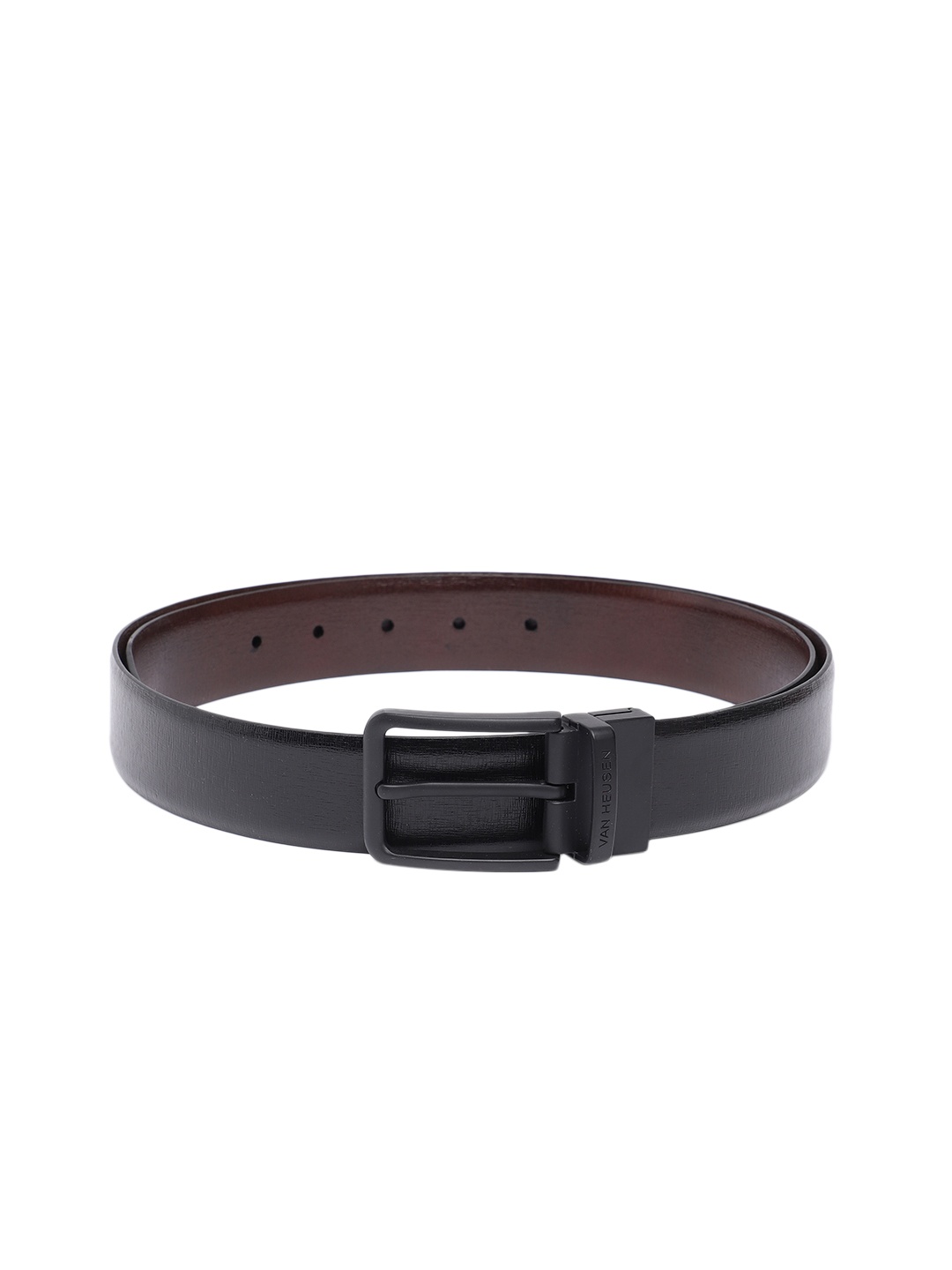 

Van Heusen Men Textured Leather Reversible Formal Belt, Black