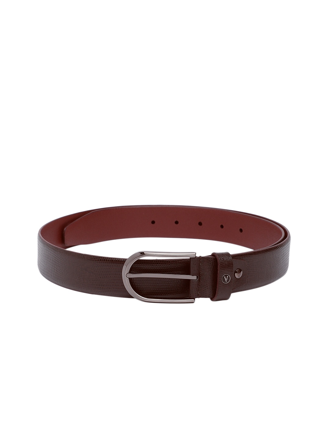 

Van Heusen Men Textured Leather Formal Belt, Brown