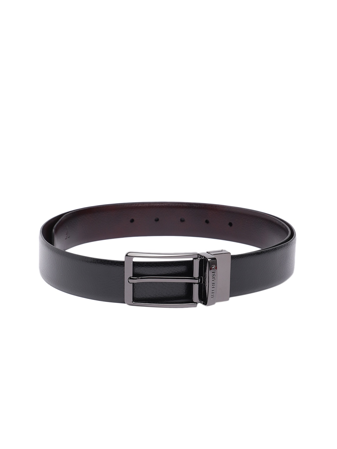 

Van Heusen Men Textured Leather Reversible Formal Belt, Black