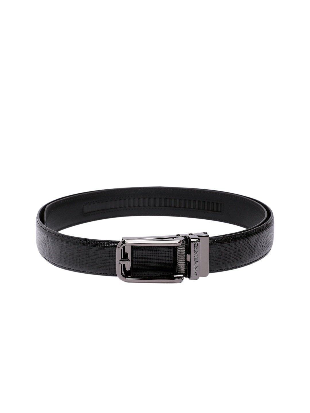 

Van Heusen Men Textured Leather Formal Belt, Black