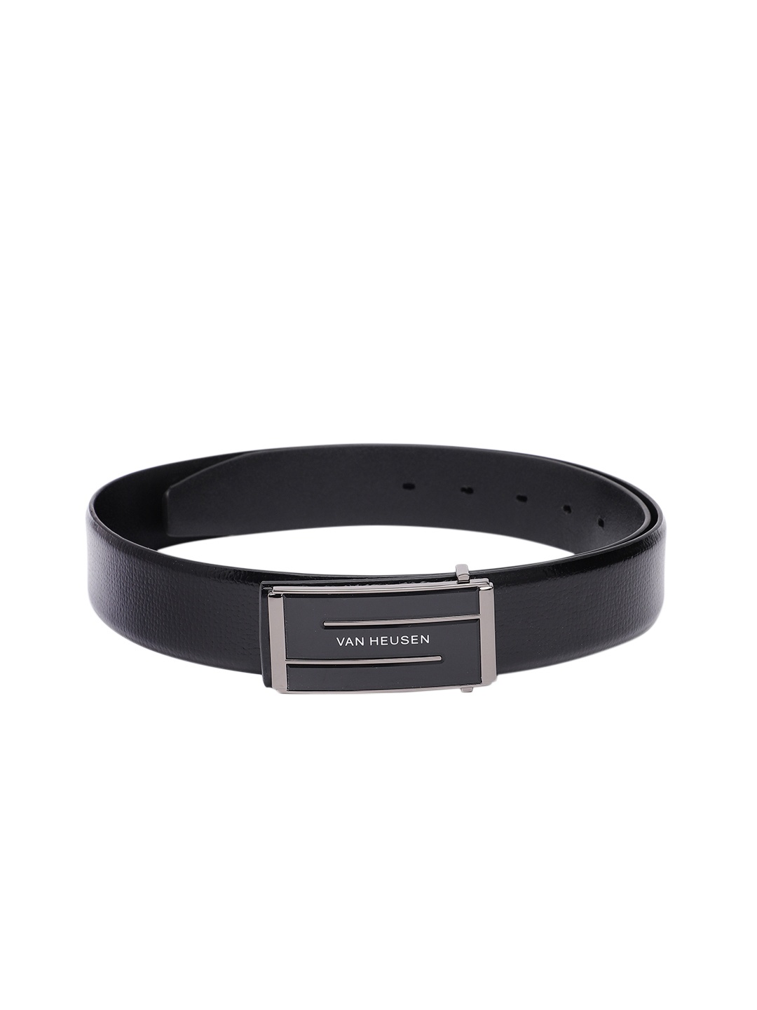 

Van Heusen Men Textured Leather Formal Belt, Black