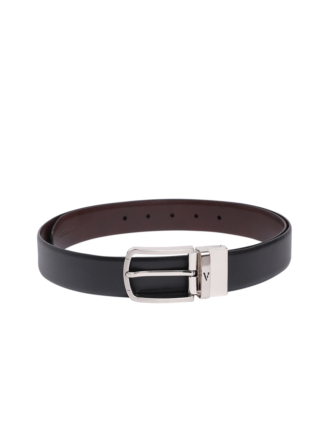 

Van Heusen Men Textured Leather Reversible Formal Belt, Black