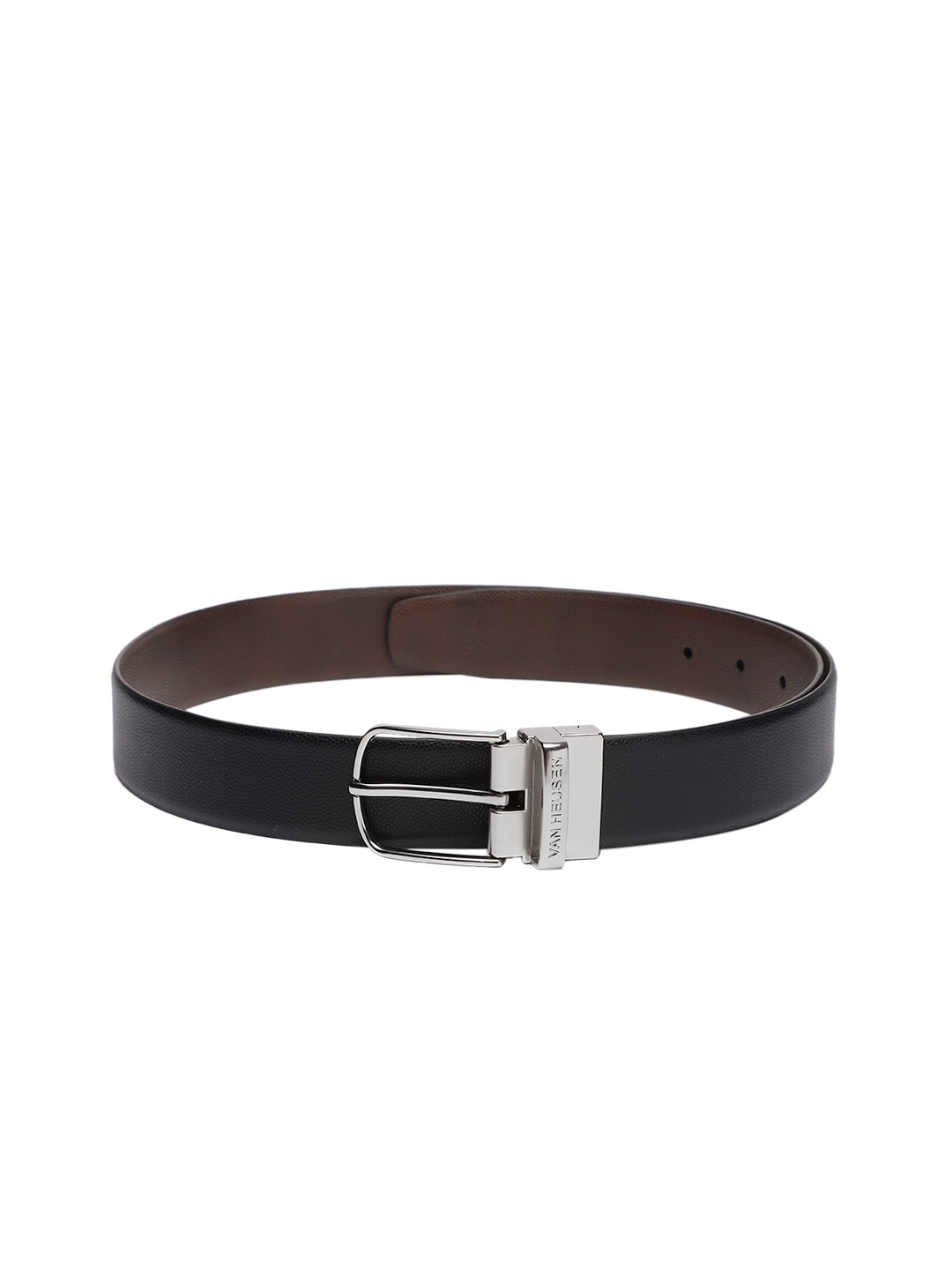 

Van Heusen Men Textured Leather Reversible Formal Belt, Black