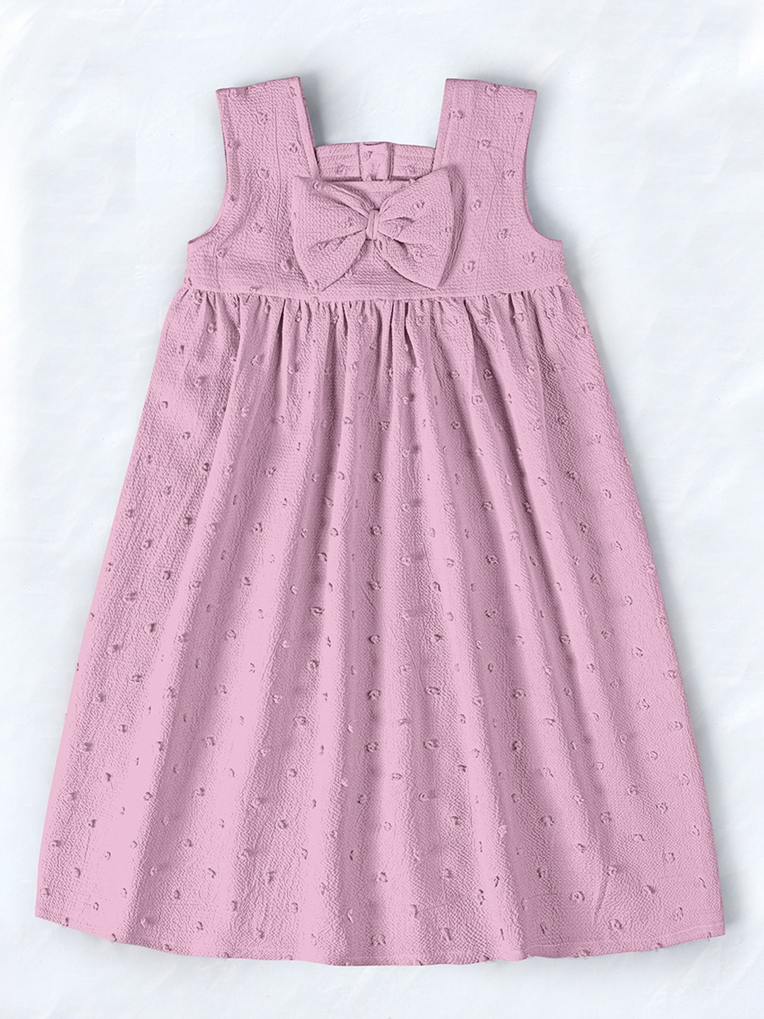 

OMPAX Polka Dot A-Line Dress, Lavender