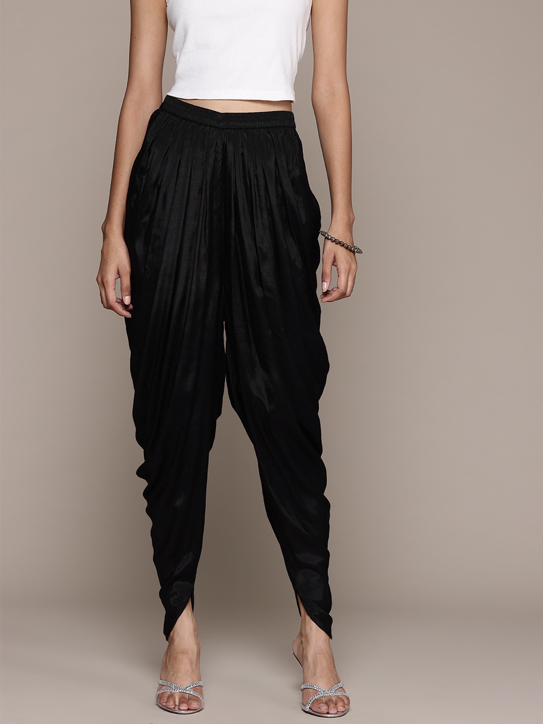 

aarke Ritu Kumar Solid Dhoti Pant, Black